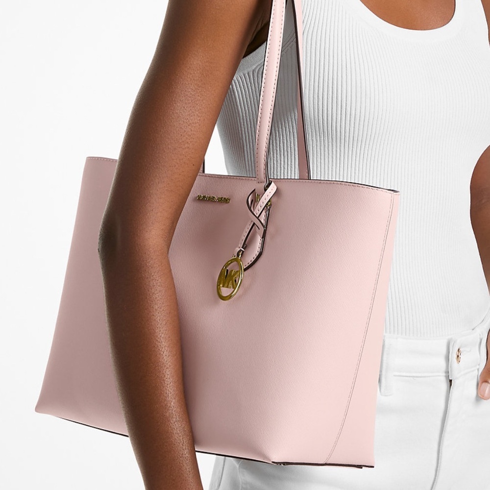 Michael Kors Sheila Large Tote Bag Powder Blush - Picture 3 of 4